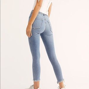 Free People Raw High Rise Jegging